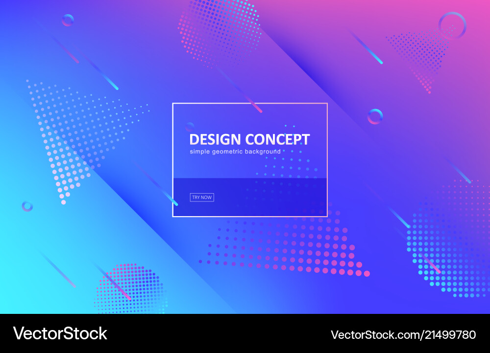 Abstract background gradient geometric Royalty Free Vector