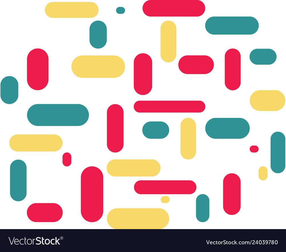 Bright colored lines rhythm dynamics visualization