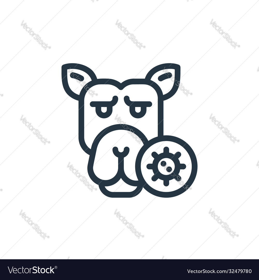 Camel icon editable stroke linear vector image Camel icon editable stroke linear