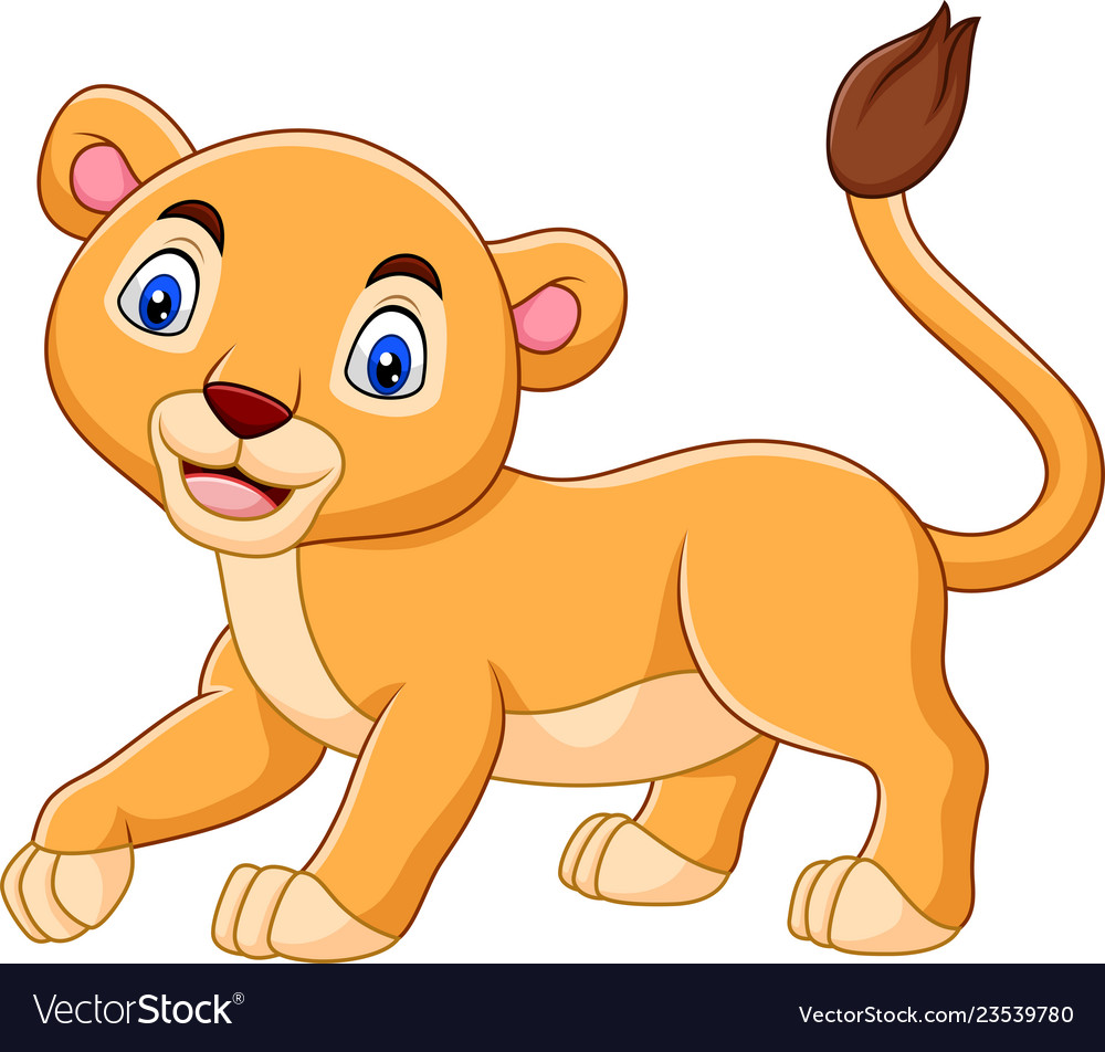 Cartoon Baby Lioness