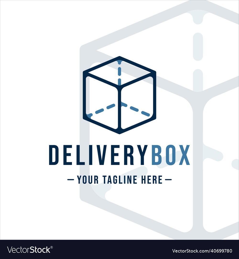 Delivery box logo template icon graphic design