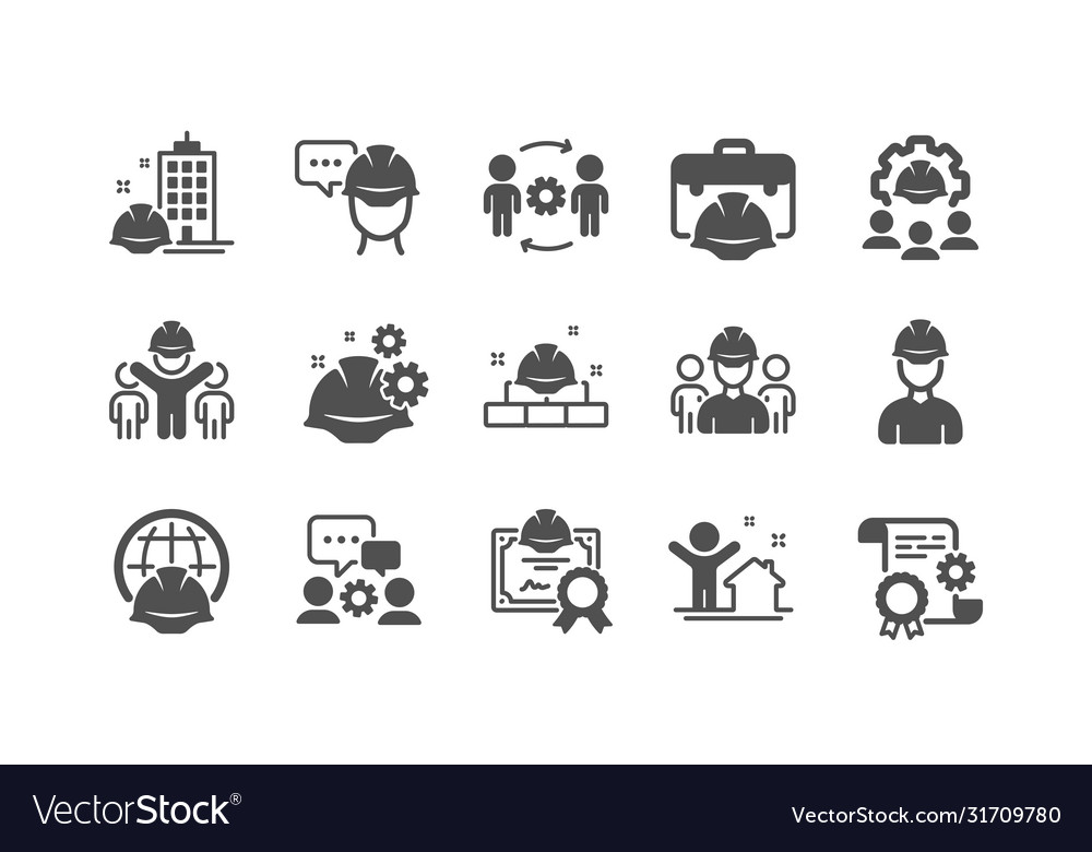 Engineering icons set technical documentation vector image Engineering icons set technical documentation