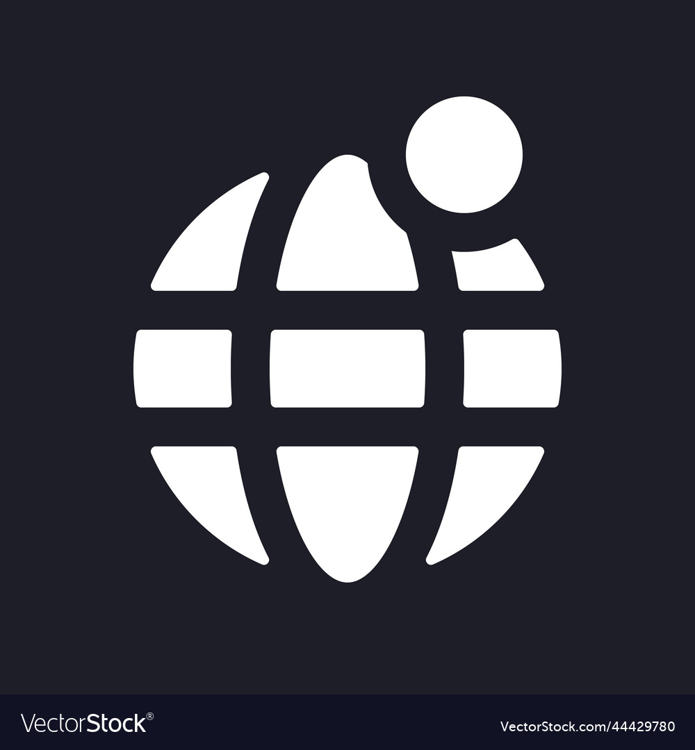 Internet network notification dark mode glyph ui