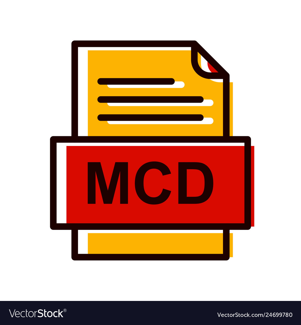 Mcd file document icon