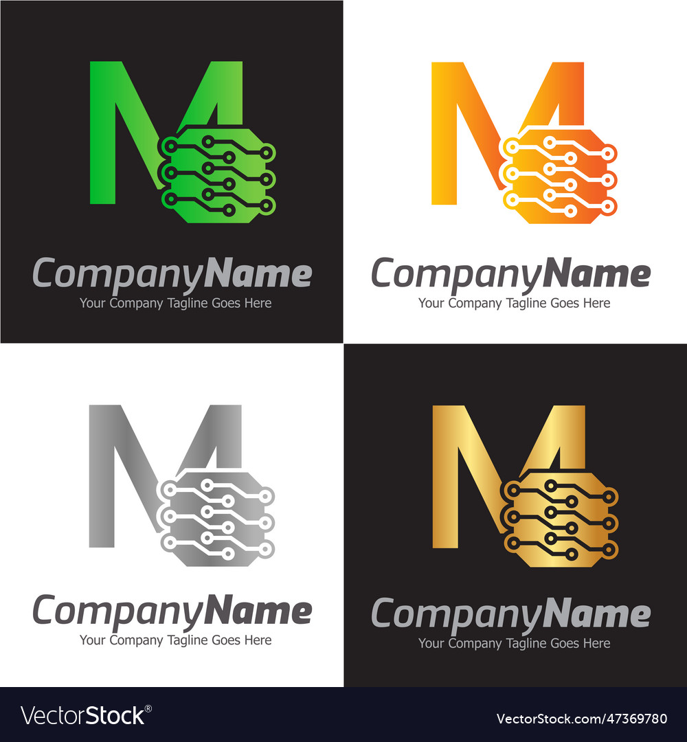 Programming code and technology logo template