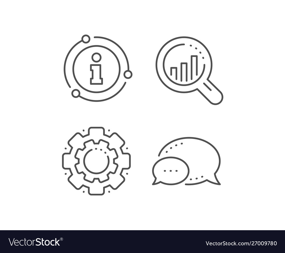 Seo analysis line icon web targeting chart sign