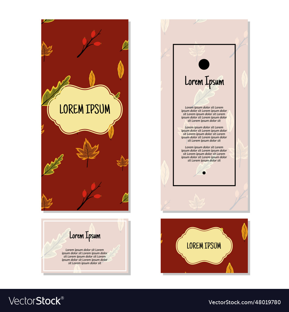 Spring leaves vertical frame pattern invitation Vector Image Spring leaves vertical frame pattern invitation