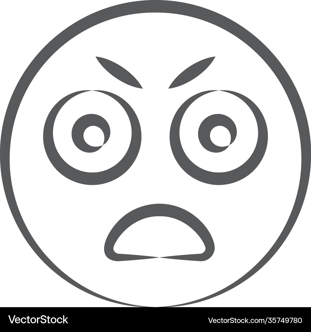 Suspicious emoticon Royalty Free Vector Image - VectorStock