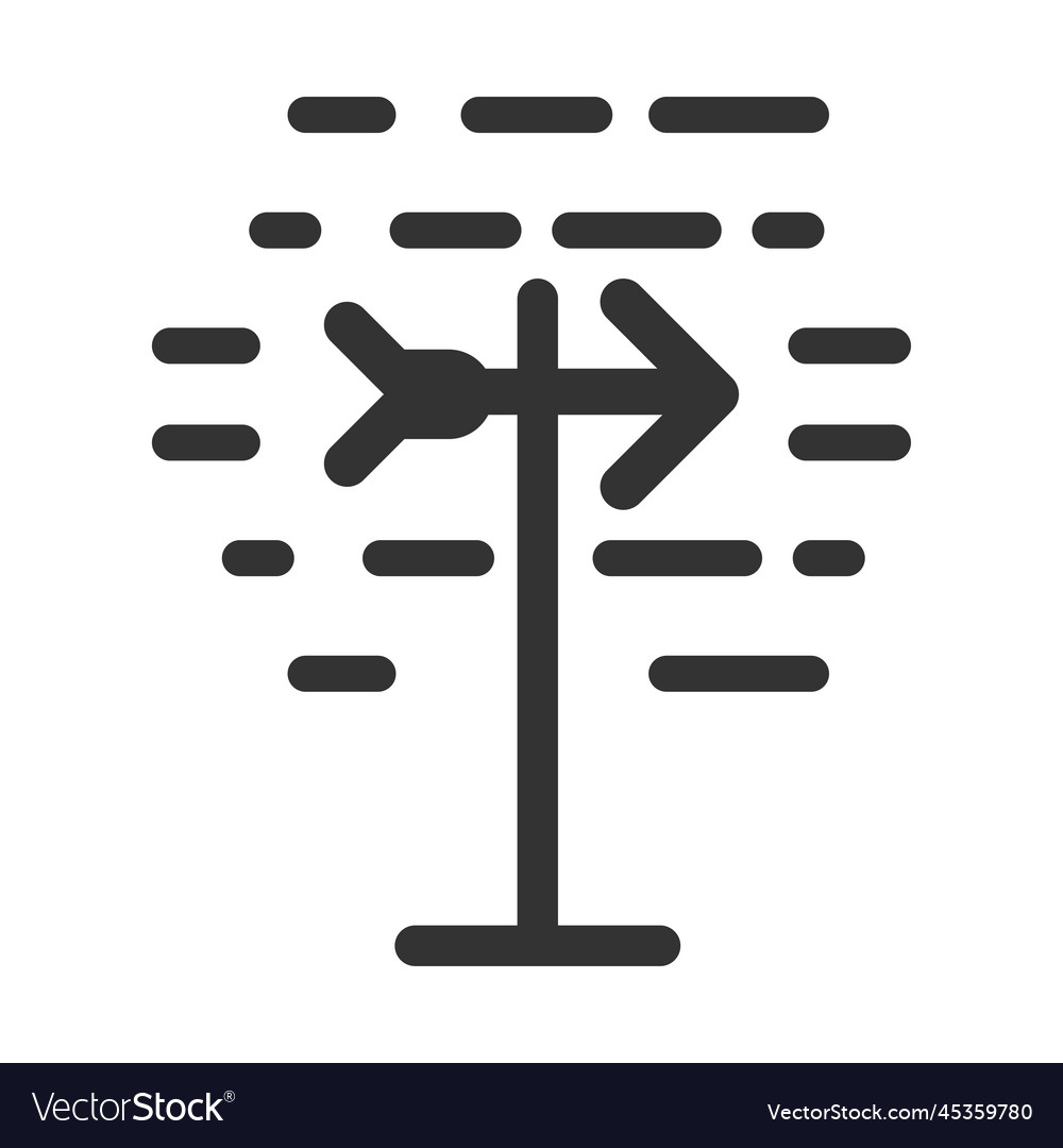 Wind direction icon