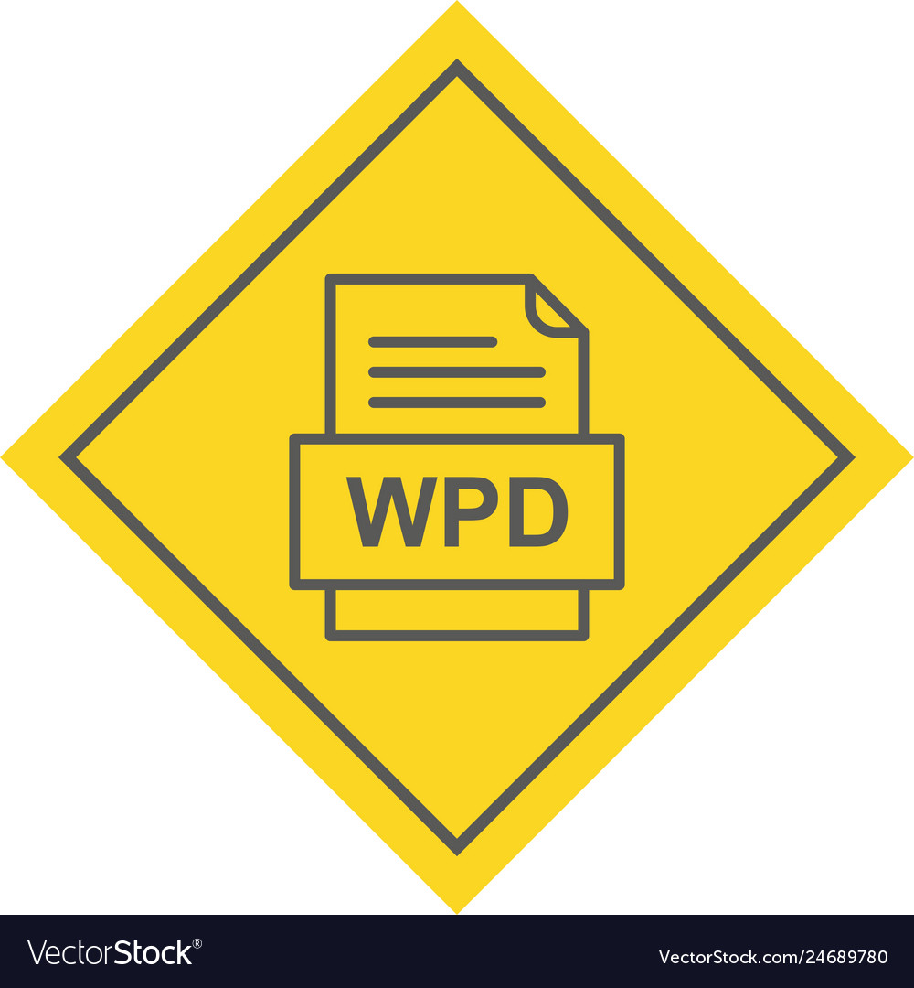 Wpd file document icon