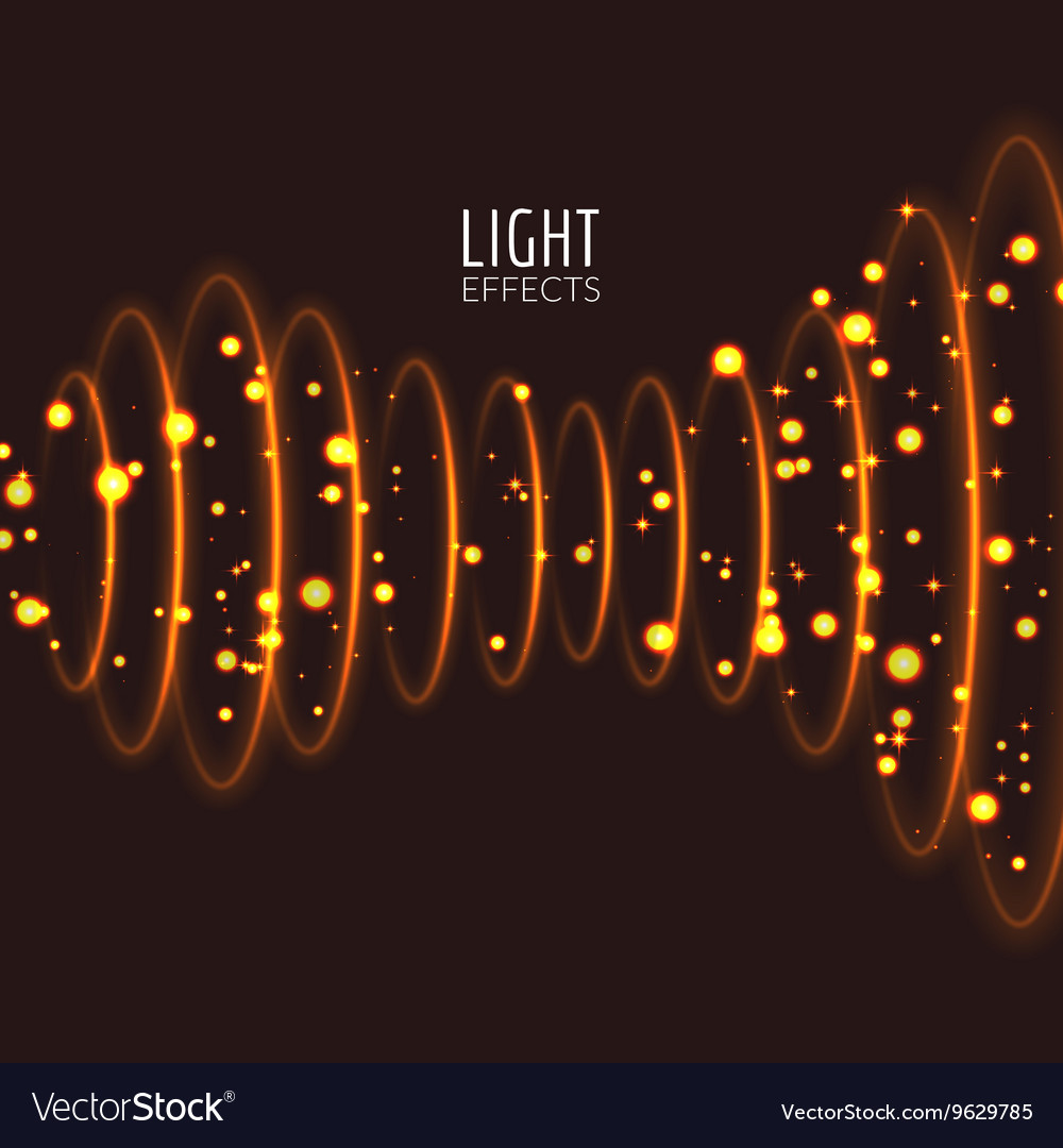 Abstract sparkles on dark transparent background