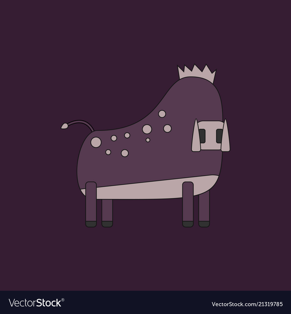 Boar on a background