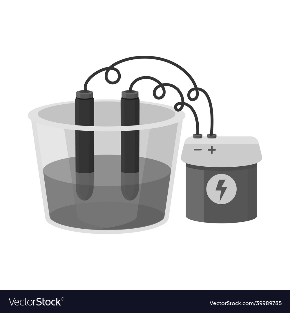 Isolated object of process and battery icon