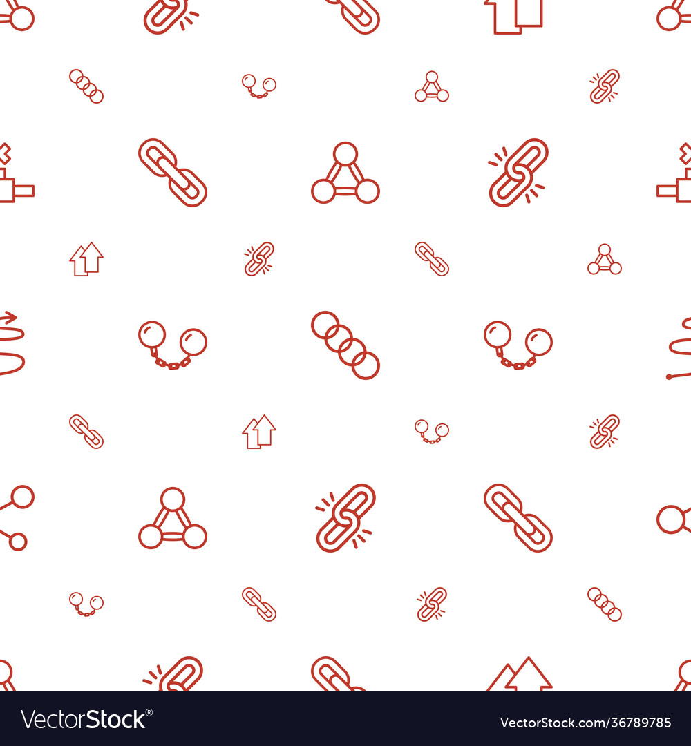 Link icons pattern seamless white background
