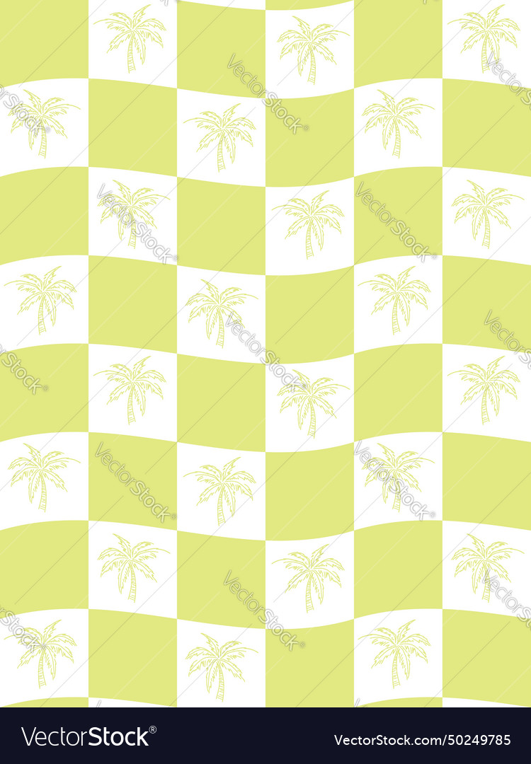 Palm tree table seamless pattern print