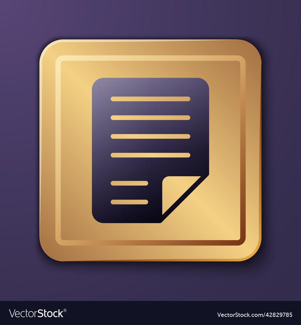 Purple file document icon isolated on Vector Image Purple file document icon isolated on