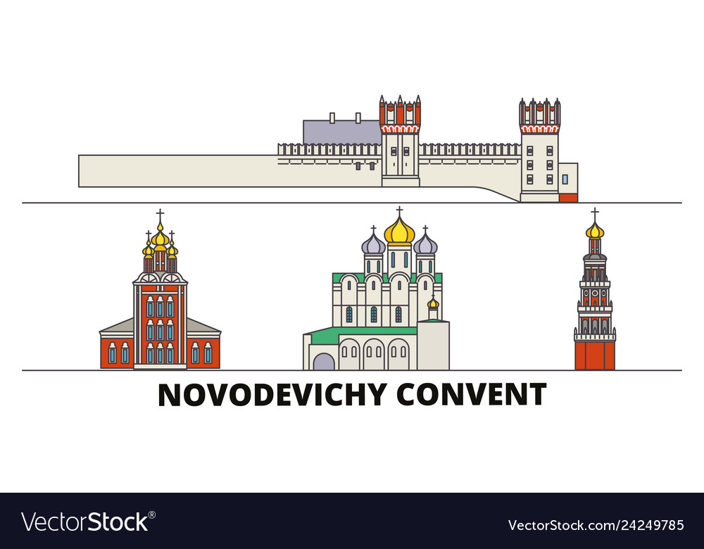 Russland moskau novodevichy convent flache Wahrzeichen