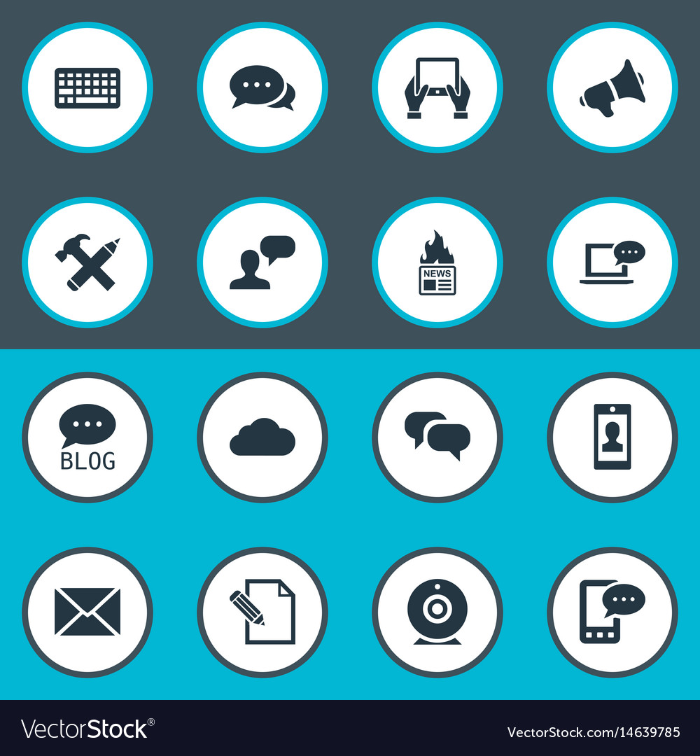 Set of simple user icons