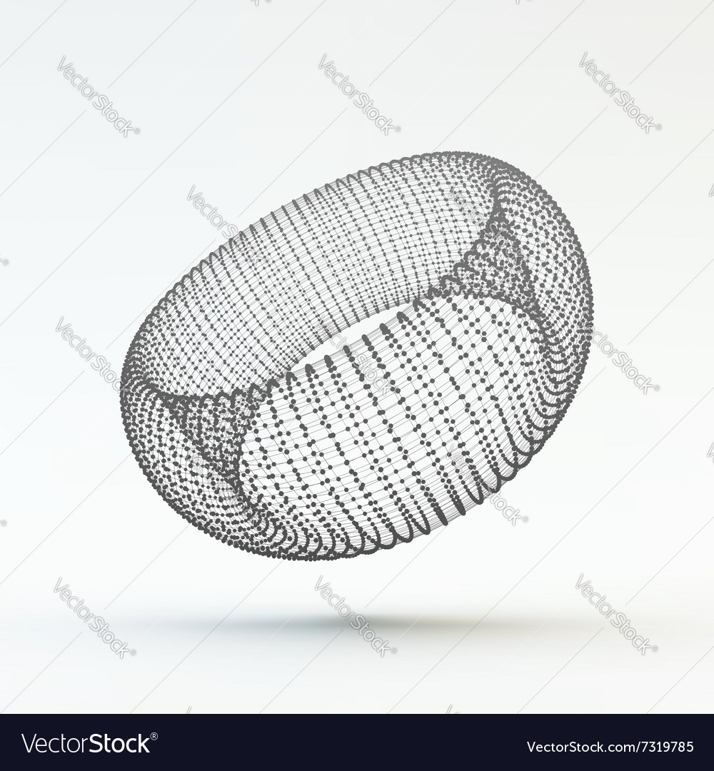 Torus molecular lattice connection structure 3d