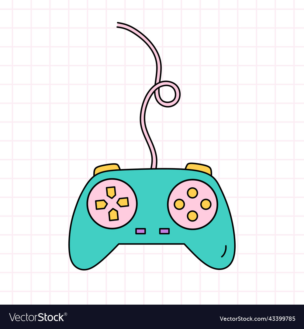 Video game controller joystick gamepad vector image Video game controller joystick gamepad
