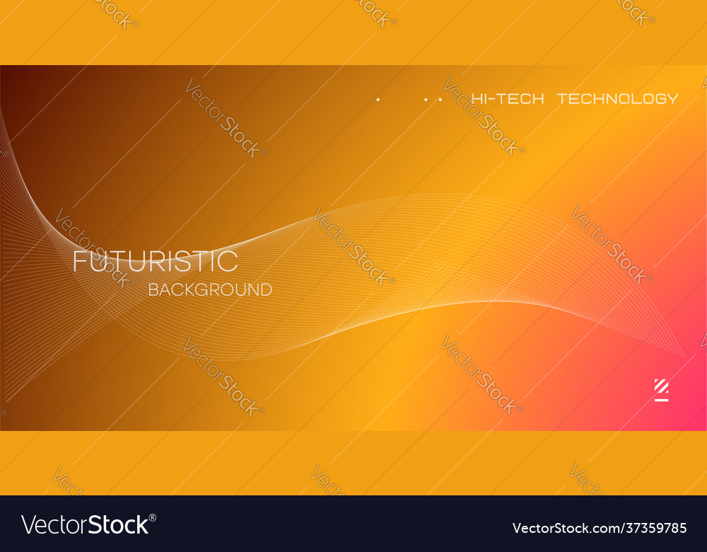 Wavy dynamic lines flowing particles abstract Vector Image Wavy dynamic lines flowing particles abstract