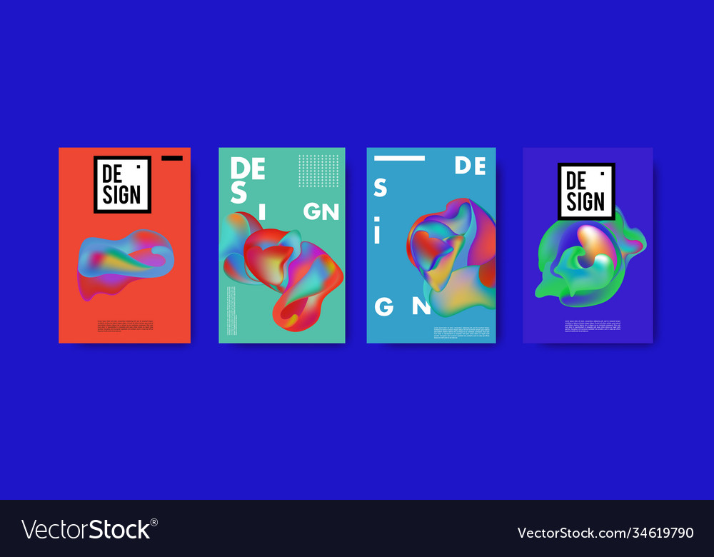 Abstract colorful liquid and fluid pattern