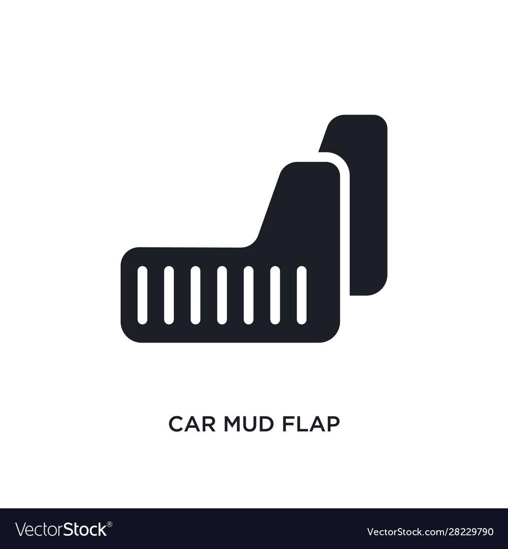 Car mud flap isolated icon simple element from