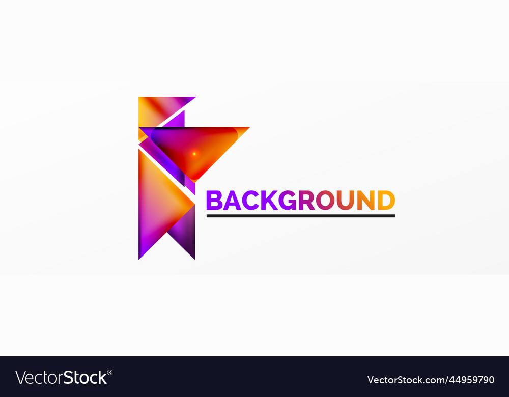 Dynamic 3d geometric abstract background