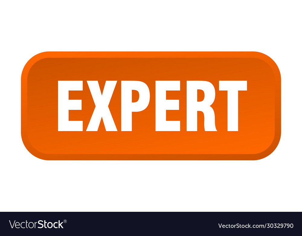 Expert button square 3d push
