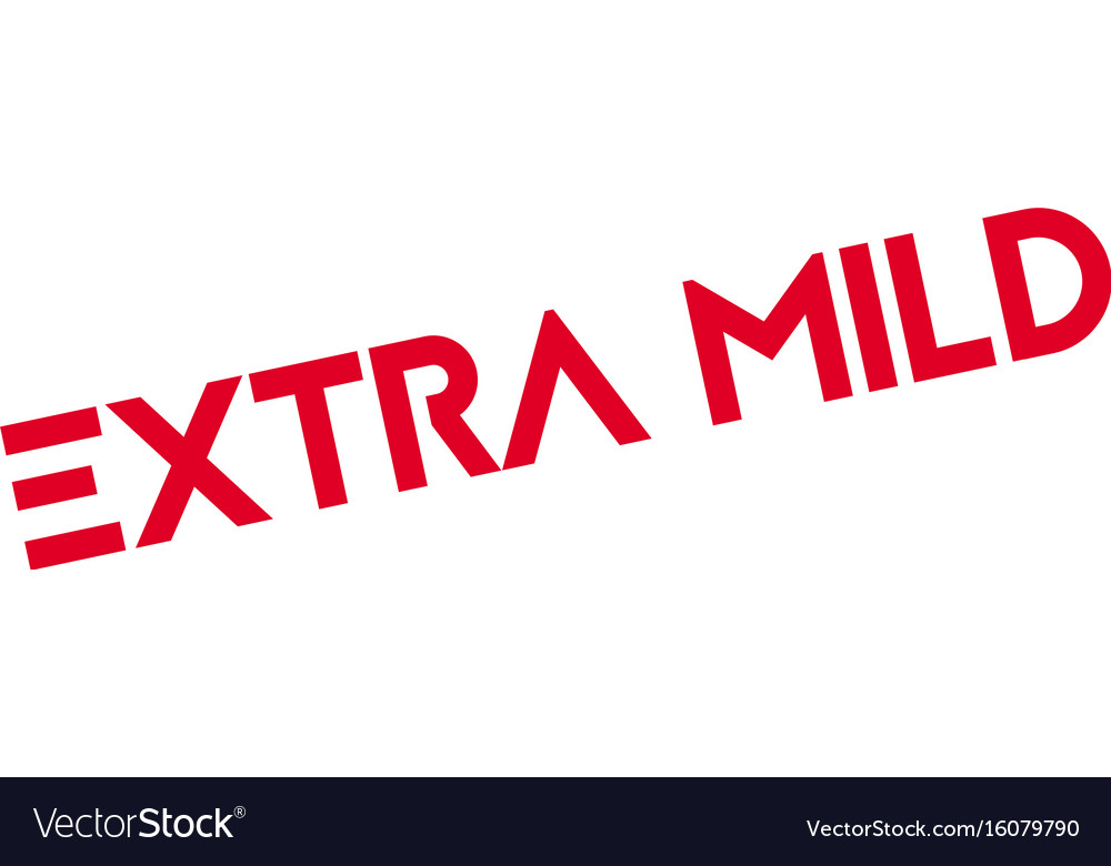 Extra mild rubber stamp Royalty Free Vector Image