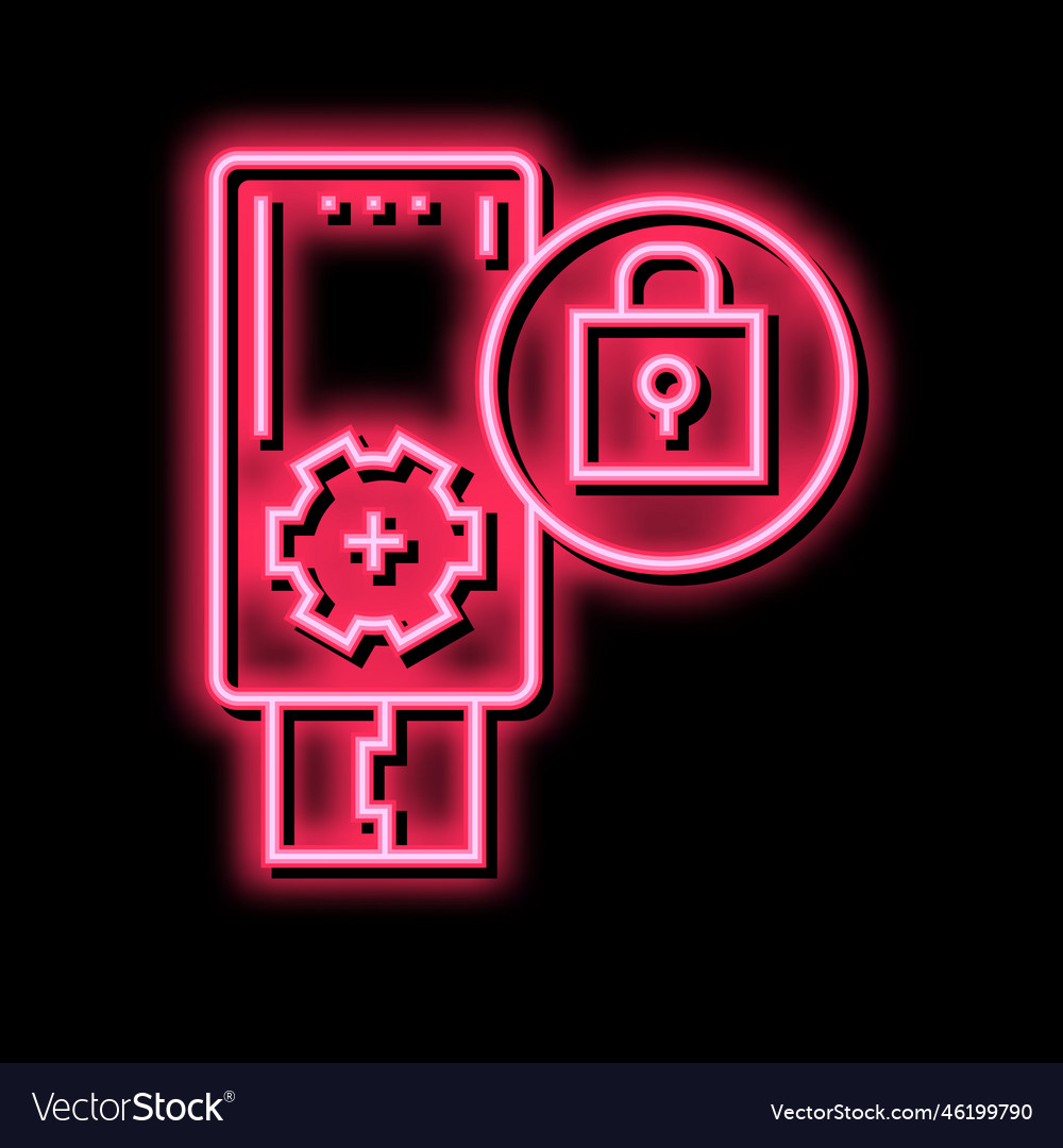 Flash drive password color icon