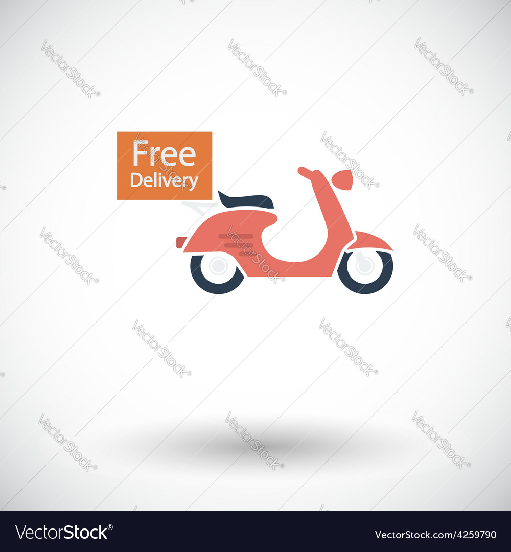 Free delivery Royalty Free Vector Image - VectorStock