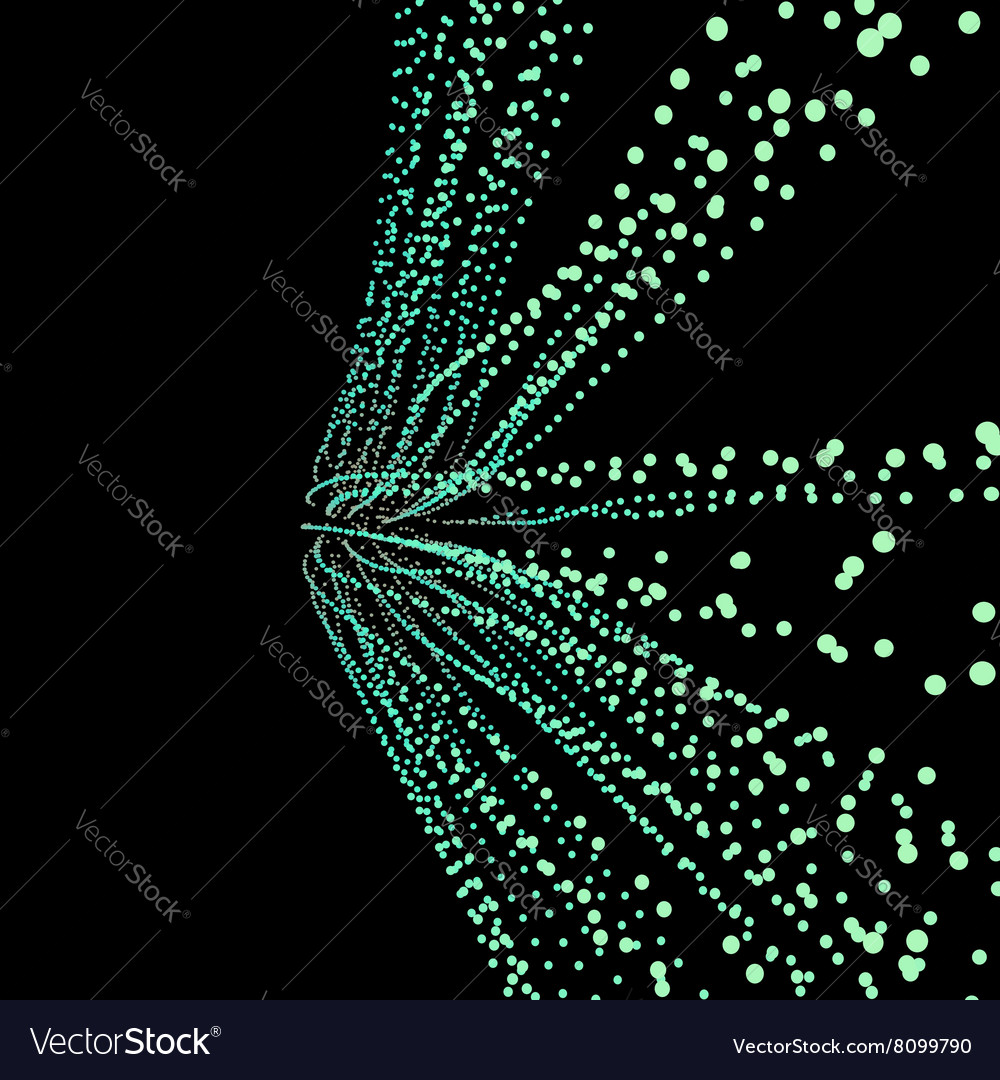 Point flow design template abstract