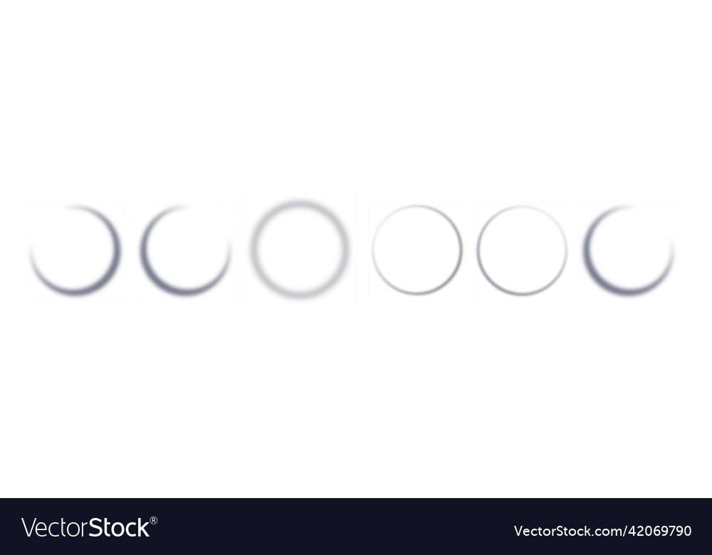 Realistic round shadow with soft edges gray vector image Realistic round shadow with soft edges gray