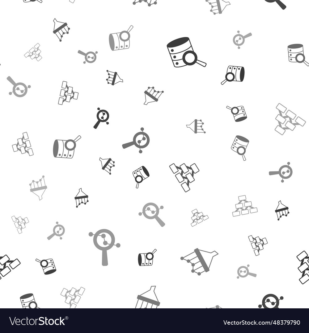 Set server sales funnel with chart hierarchy vector image Set server sales funnel with chart hierarchy