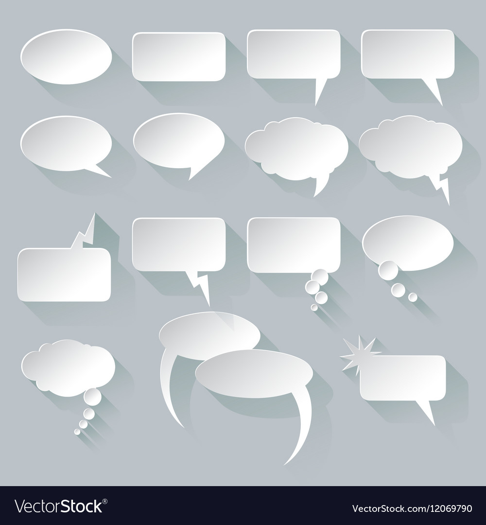Speech bubble set