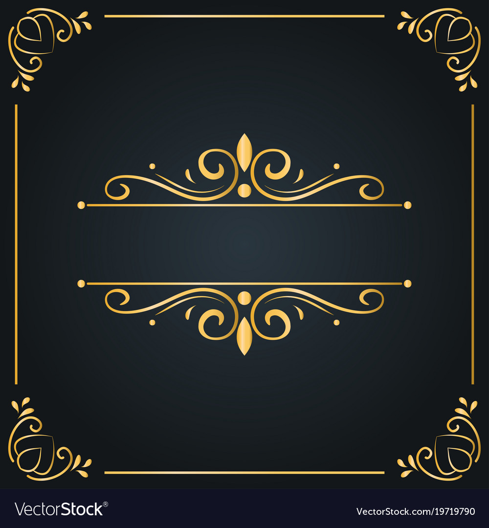 Ornamental Retro Style Frames, Banners for Text and Blank Space