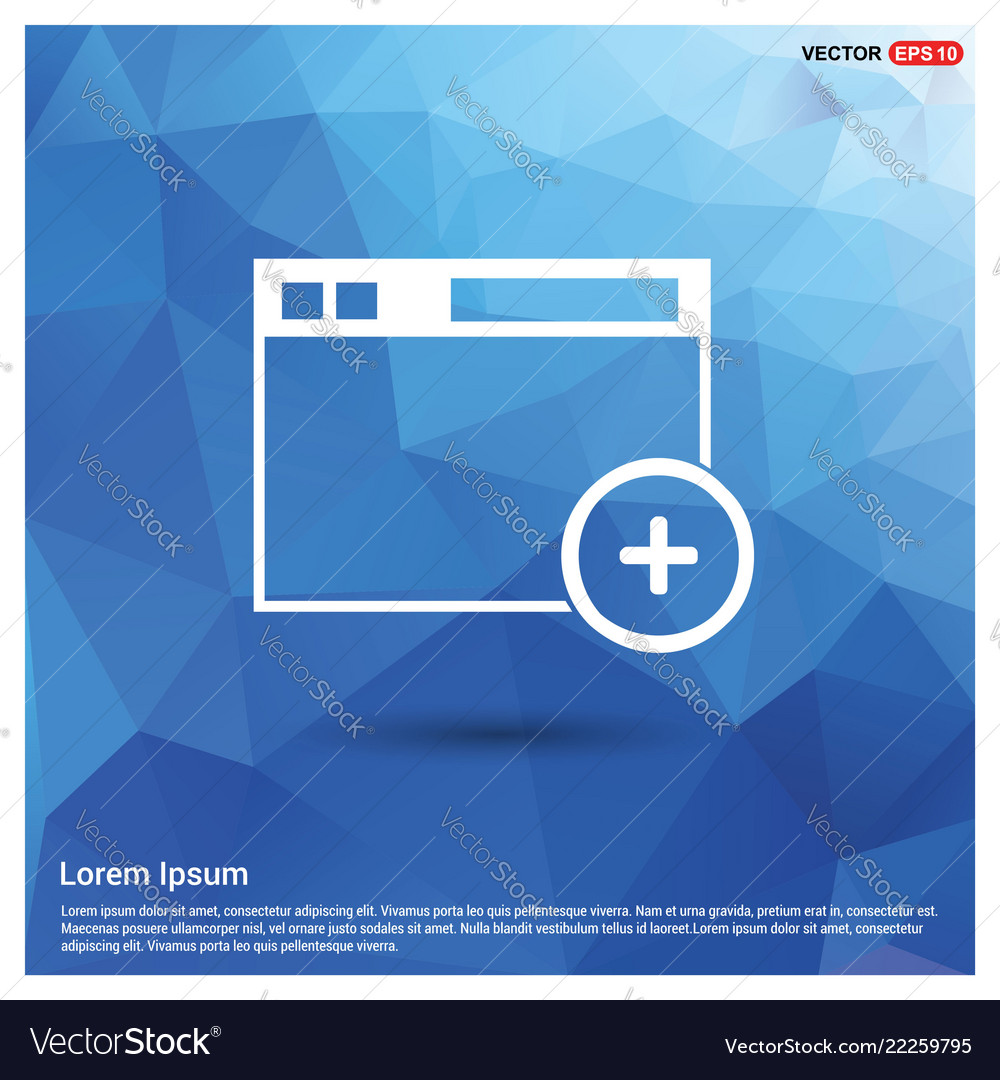 Add widget icon vector image Add widget icon