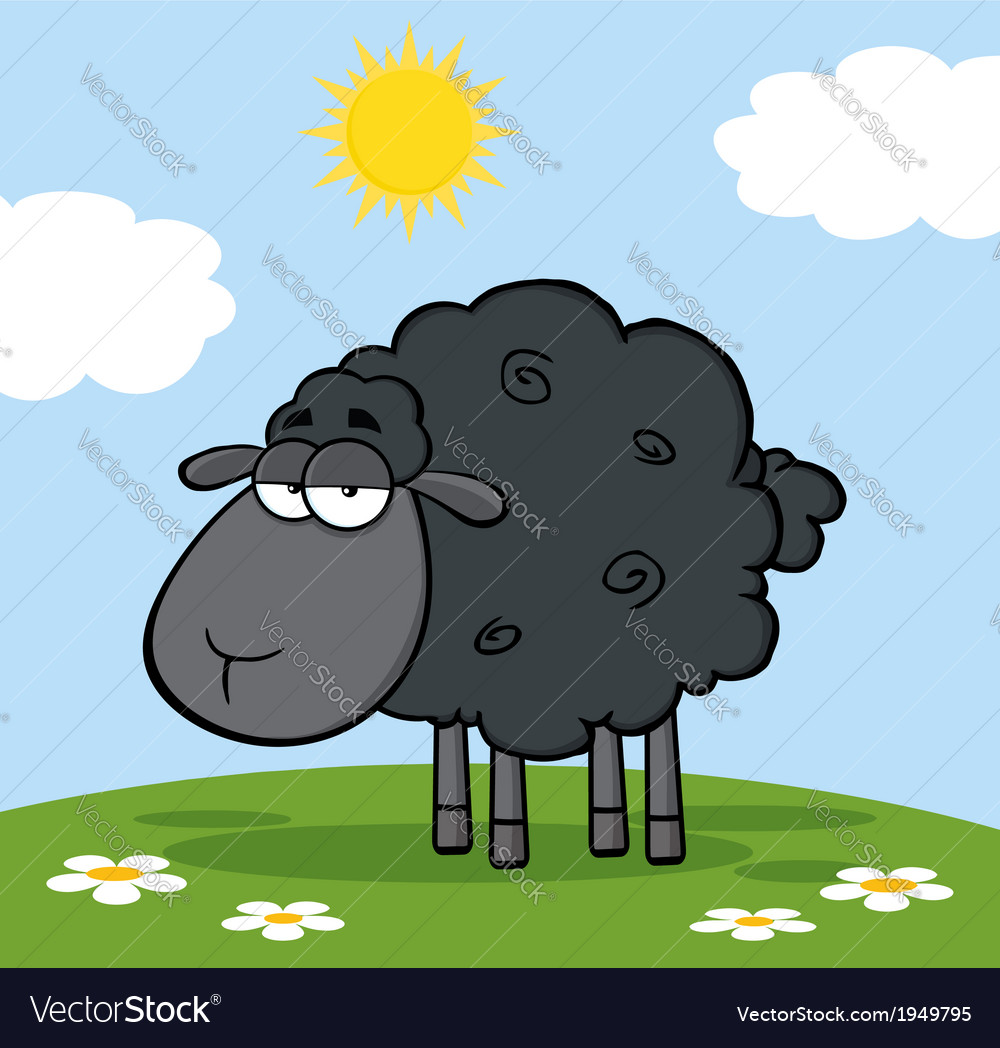 Cartoon sheep Royalty Free Vector Image - VectorStock