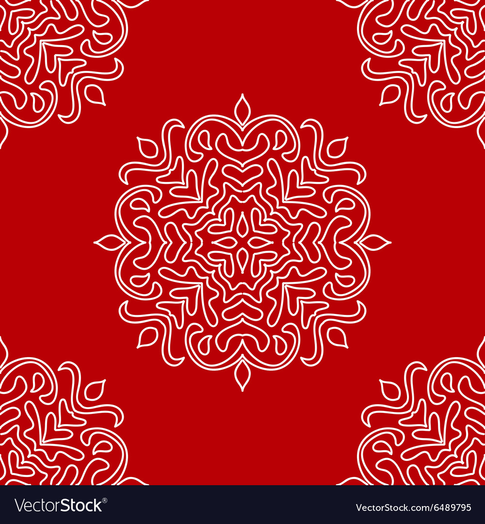 Christmas seamless pattern from white snowflakes