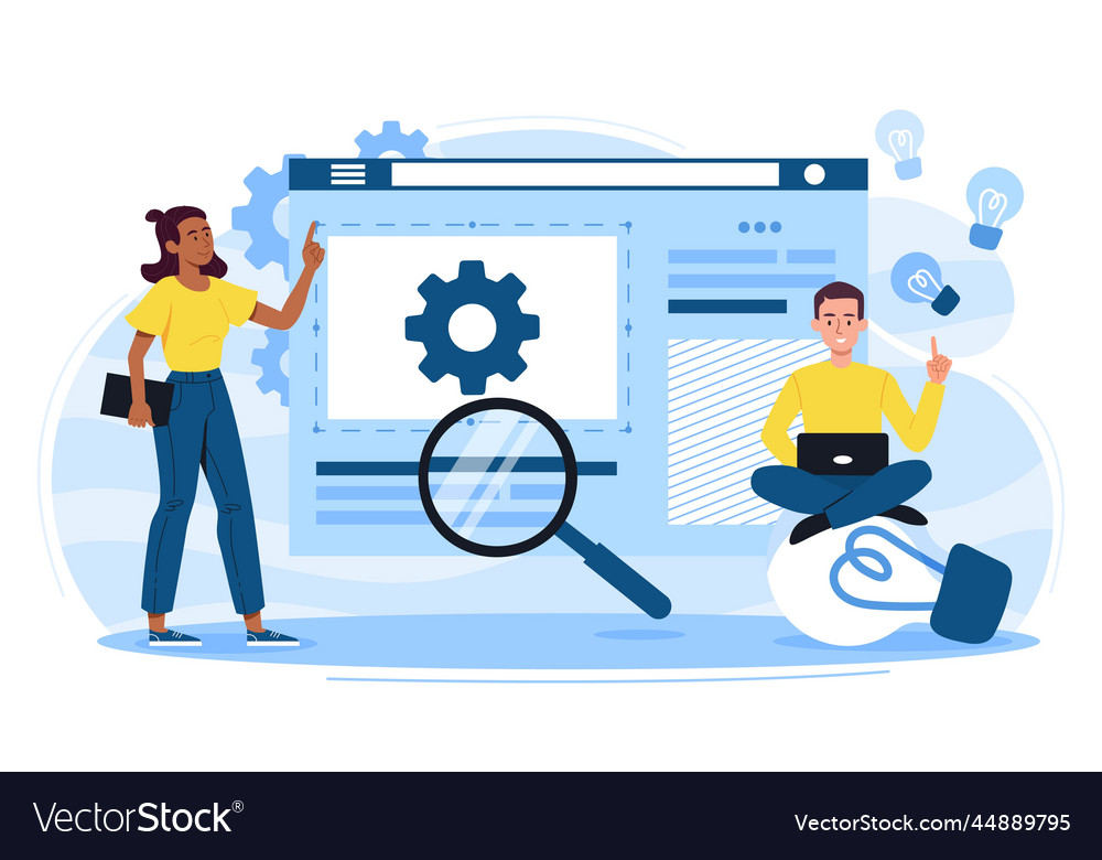Computer improvement concept royalty free vector image