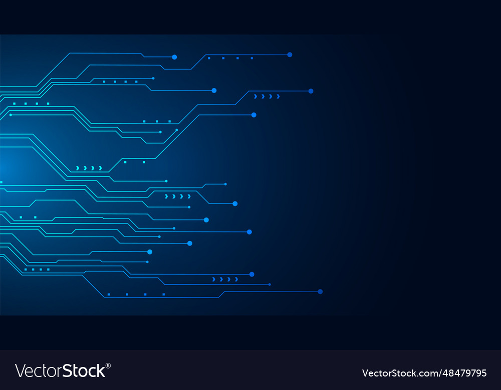 Hi-tech digital data abstract design vector image Hi-tech digital data abstract design