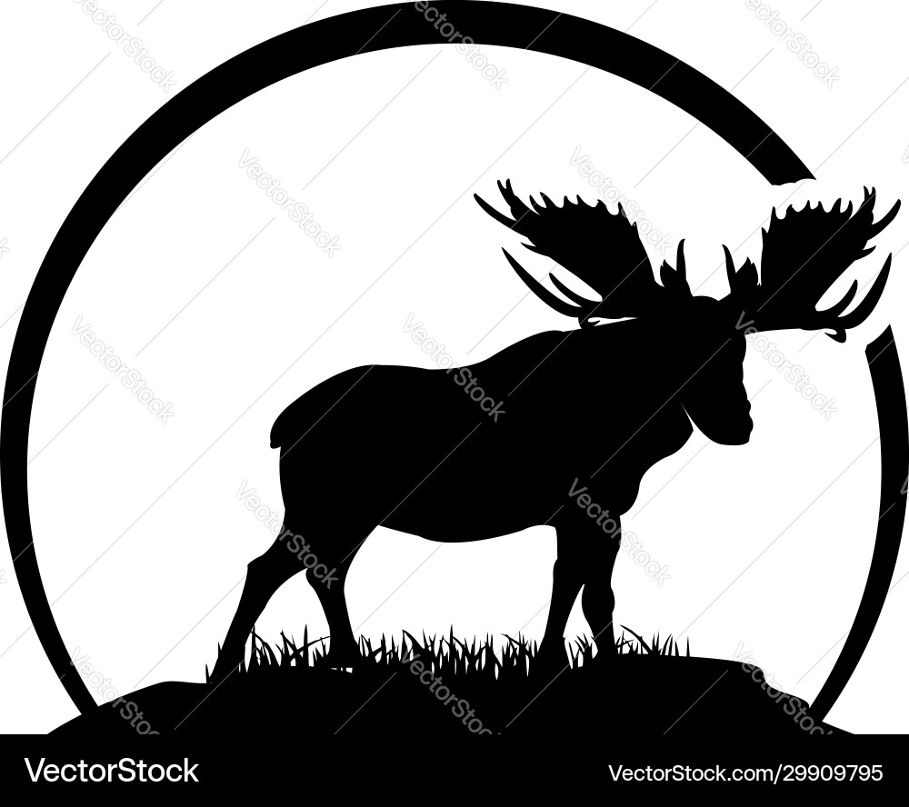 Moose logo Royalty Free Vector Image - VectorStock
