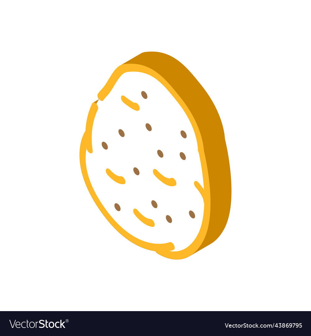 Potato tuber isometric icon