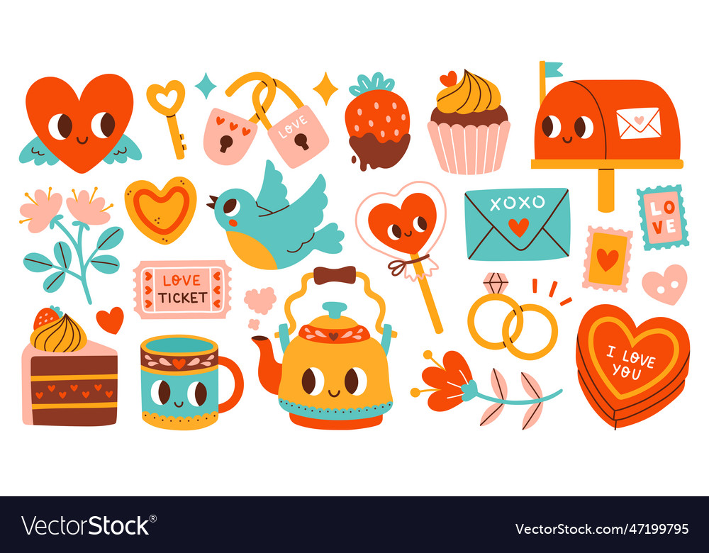 Romantic Valentine's Day Elements