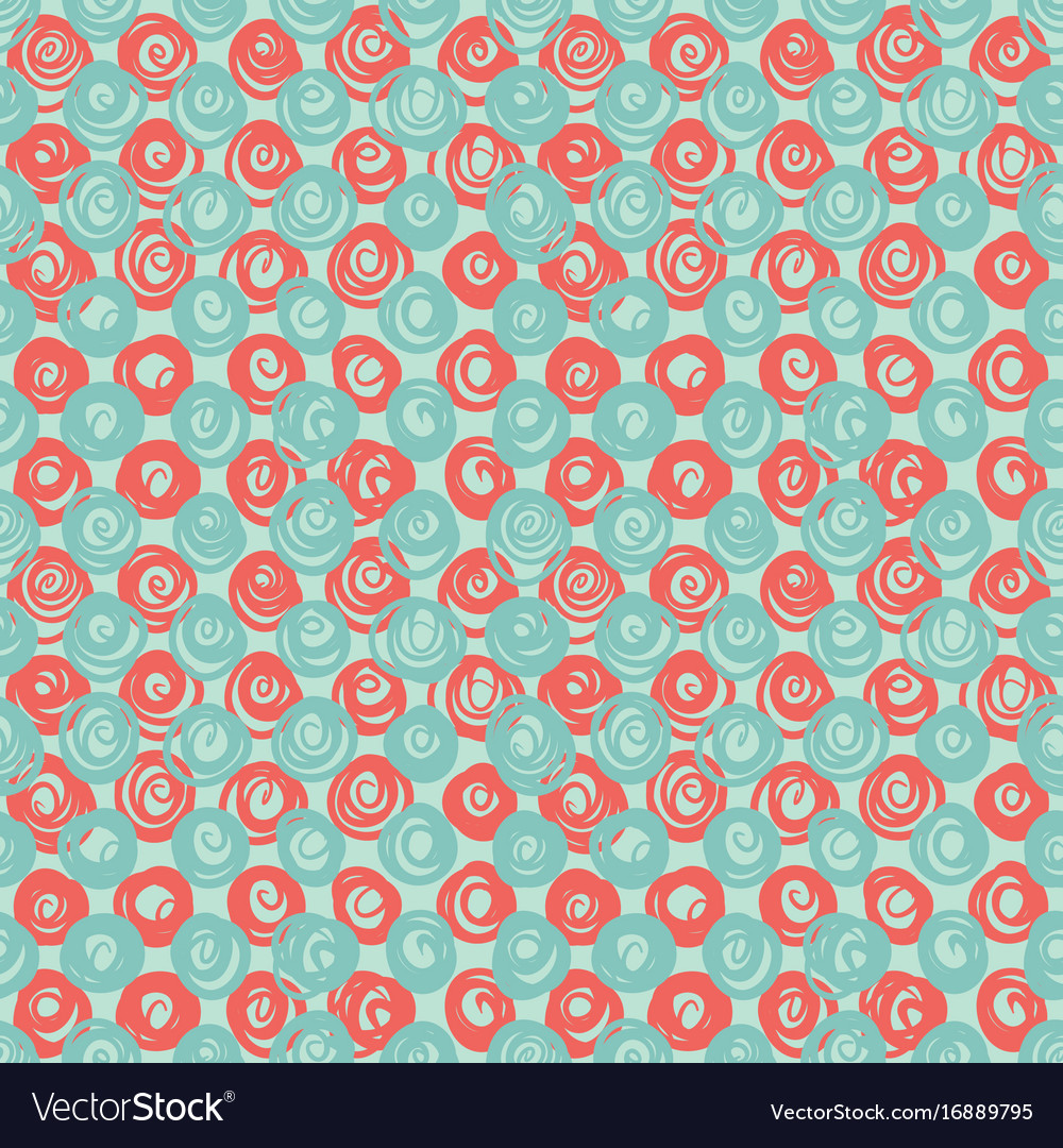 Seamless pattern with swirls on light background