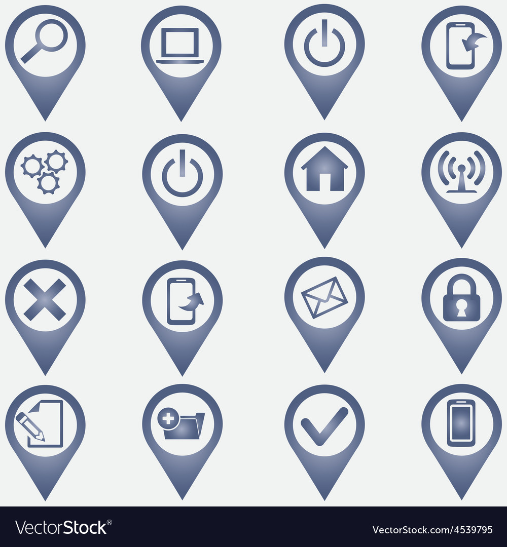 Set of computer icons
