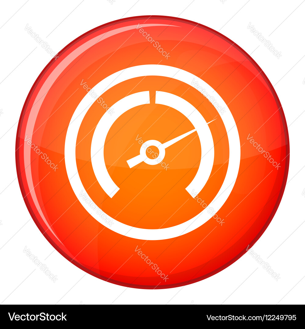 Speedometer icon flat style Royalty Free Vector Image