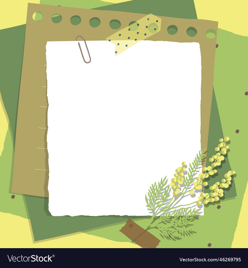 Spring Scrapbook with Floral Elements