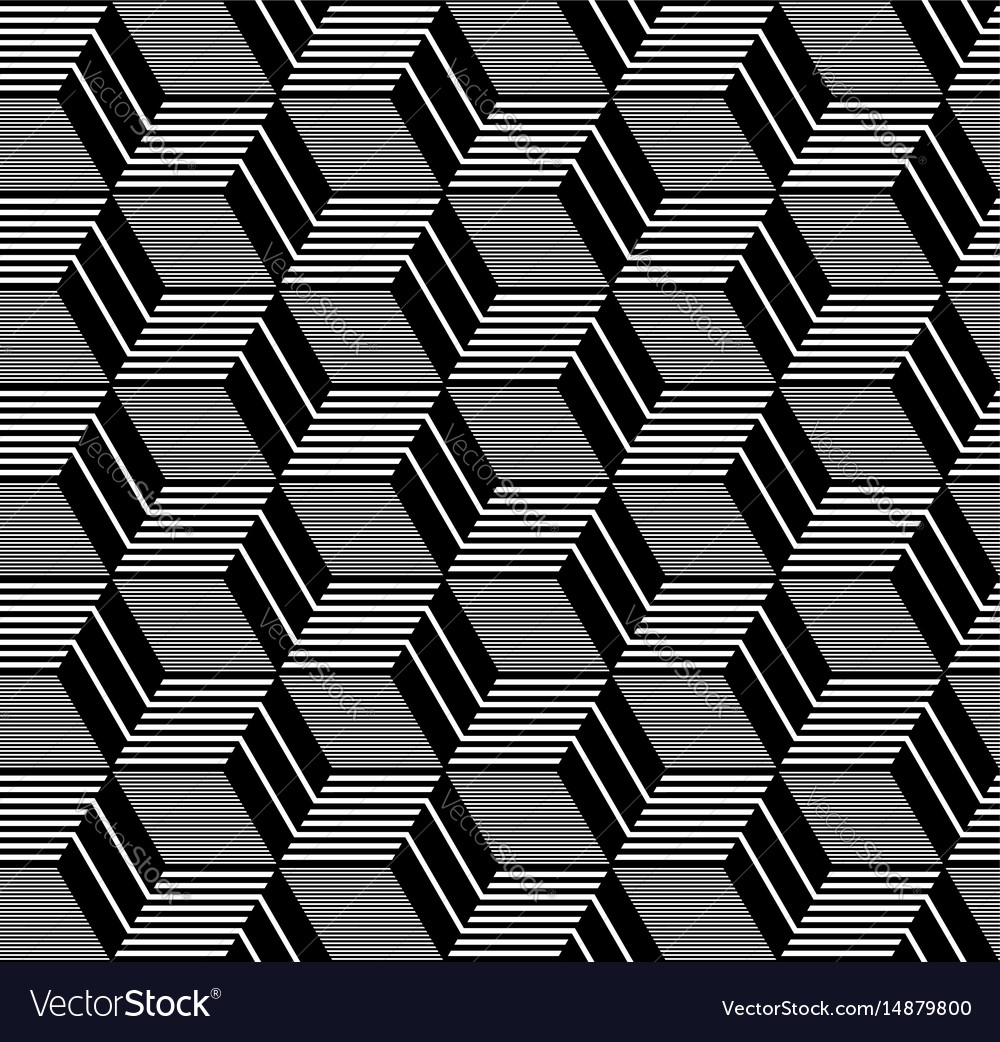 Dynamic Op Art Diamond Pattern